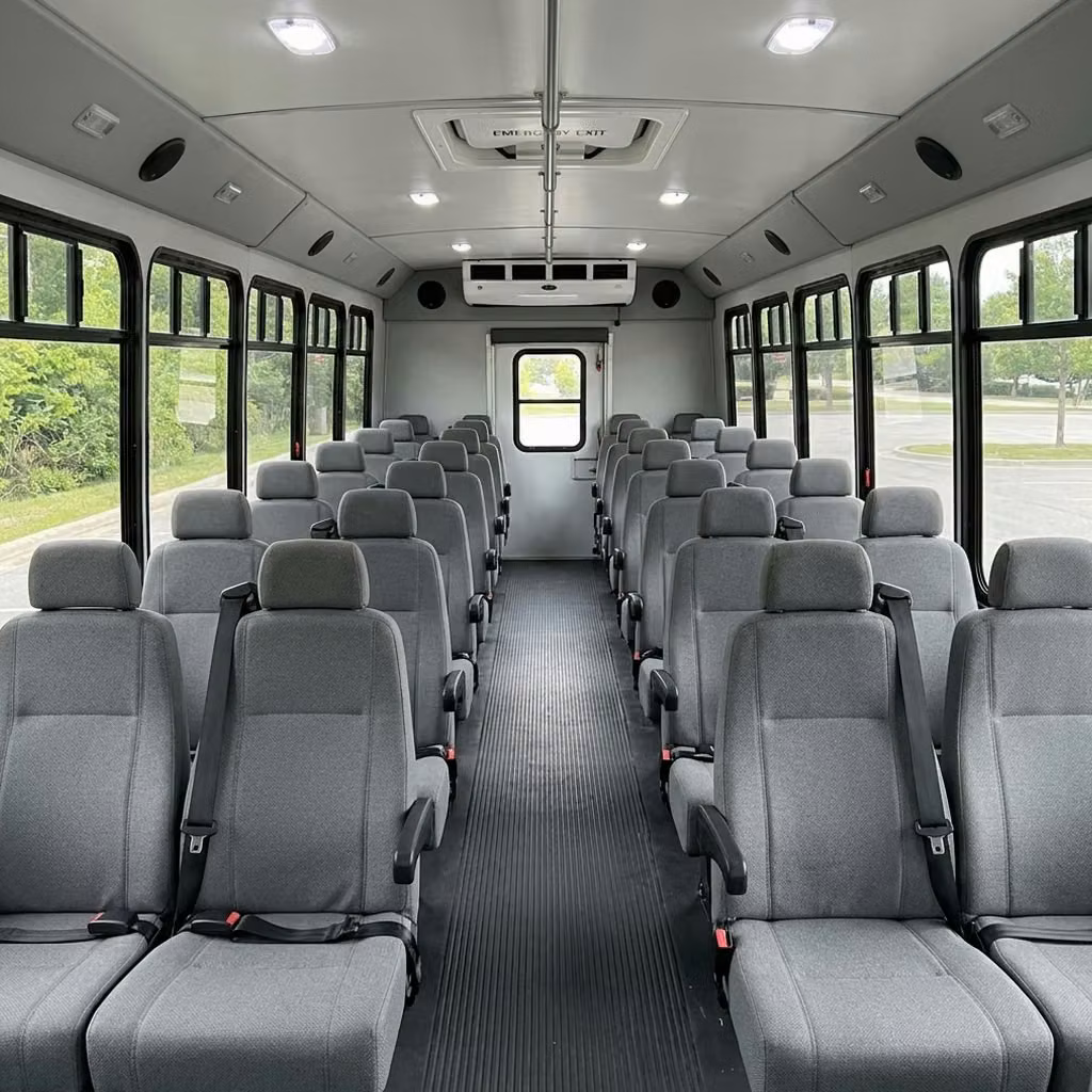 russellville 30 passenger minibus seating