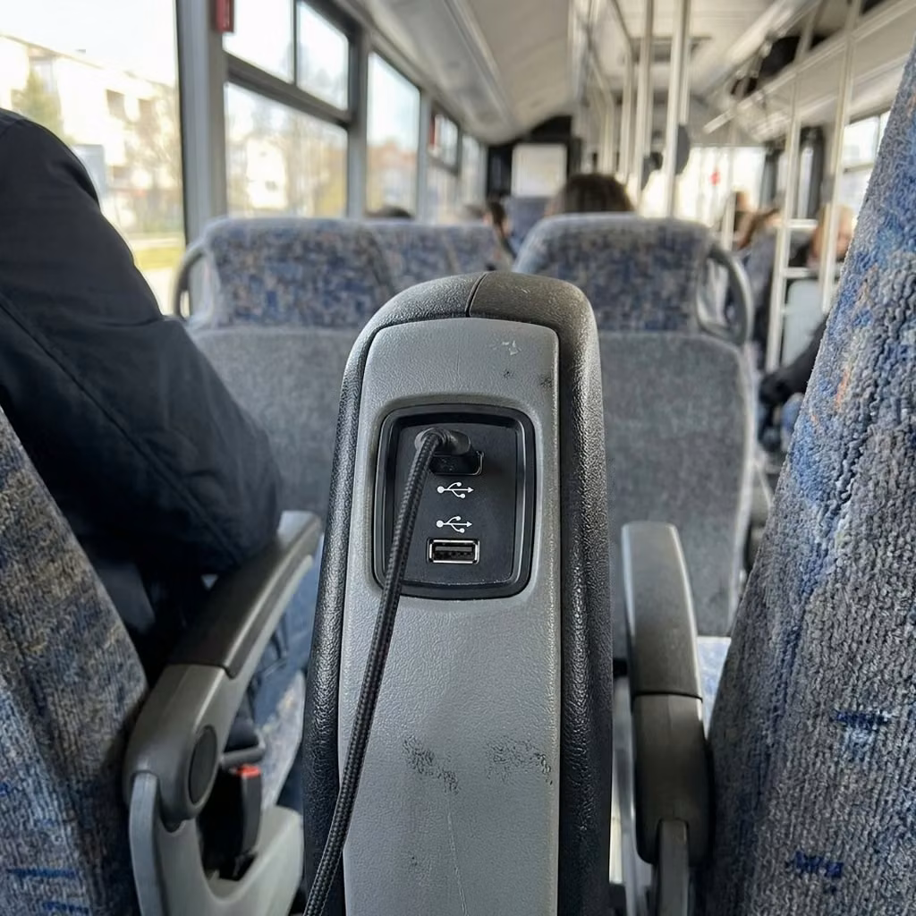 russellville 30 passenger minibus usb charging