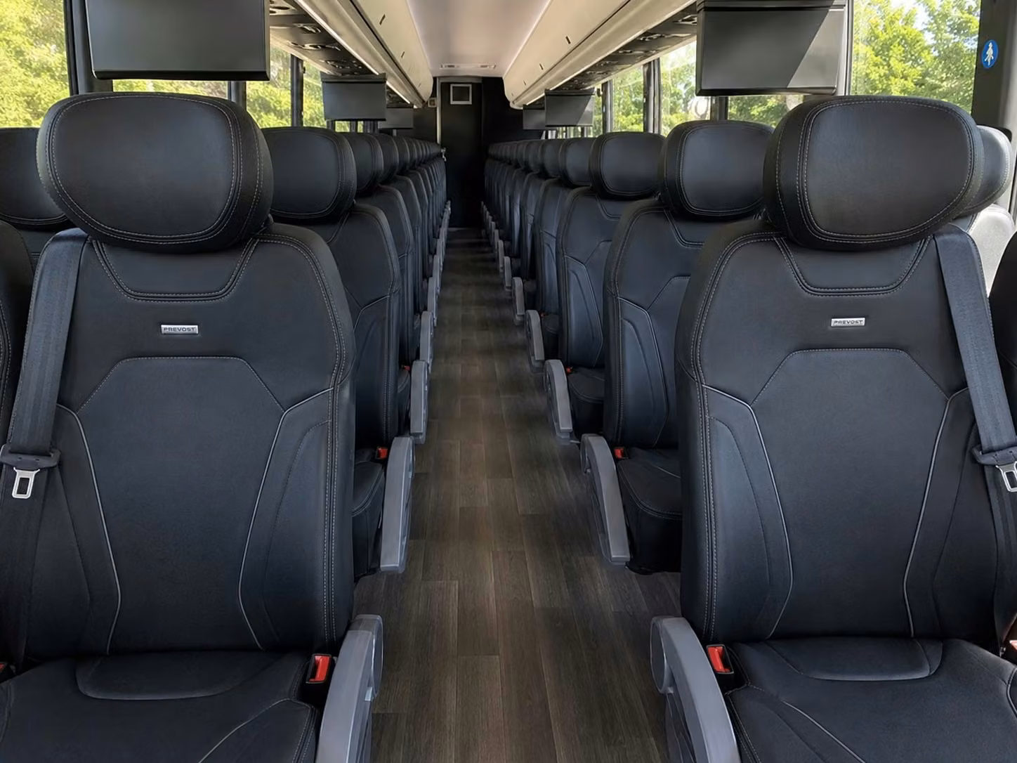 russellville charter bus interior 1