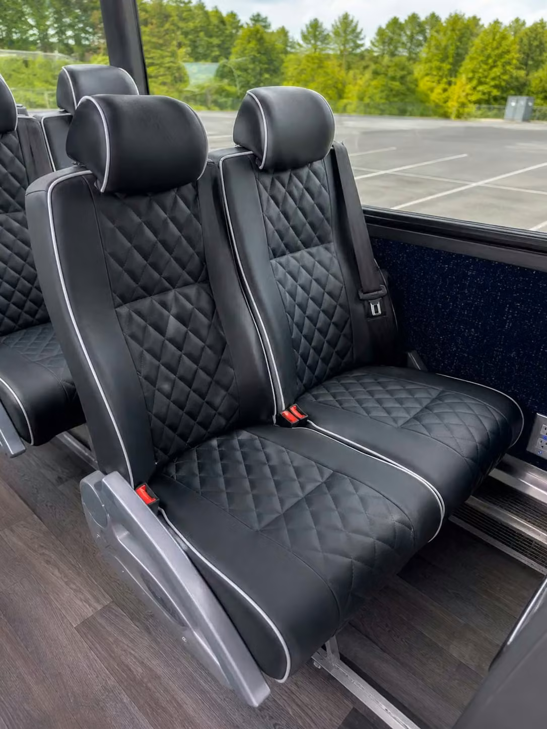 russellville charter bus reclining seats