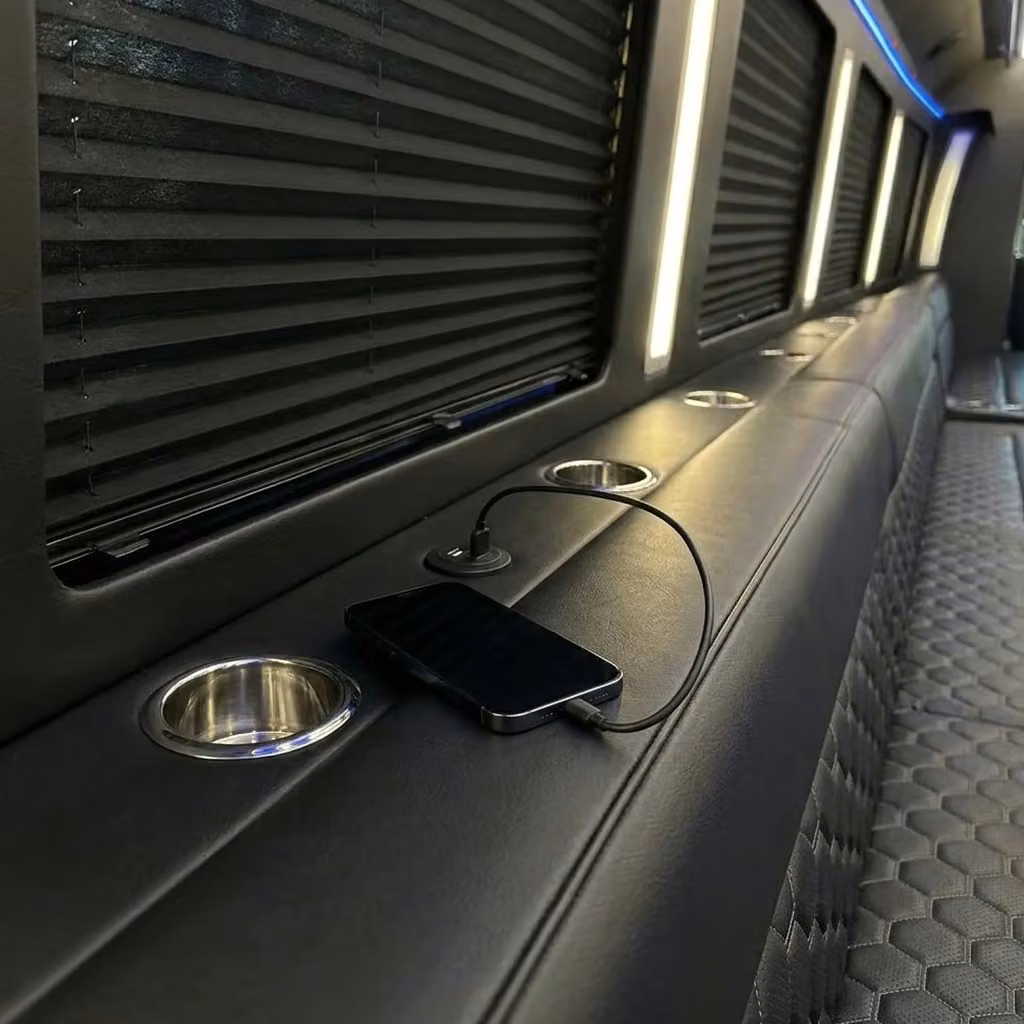 russellville party bus usb charging