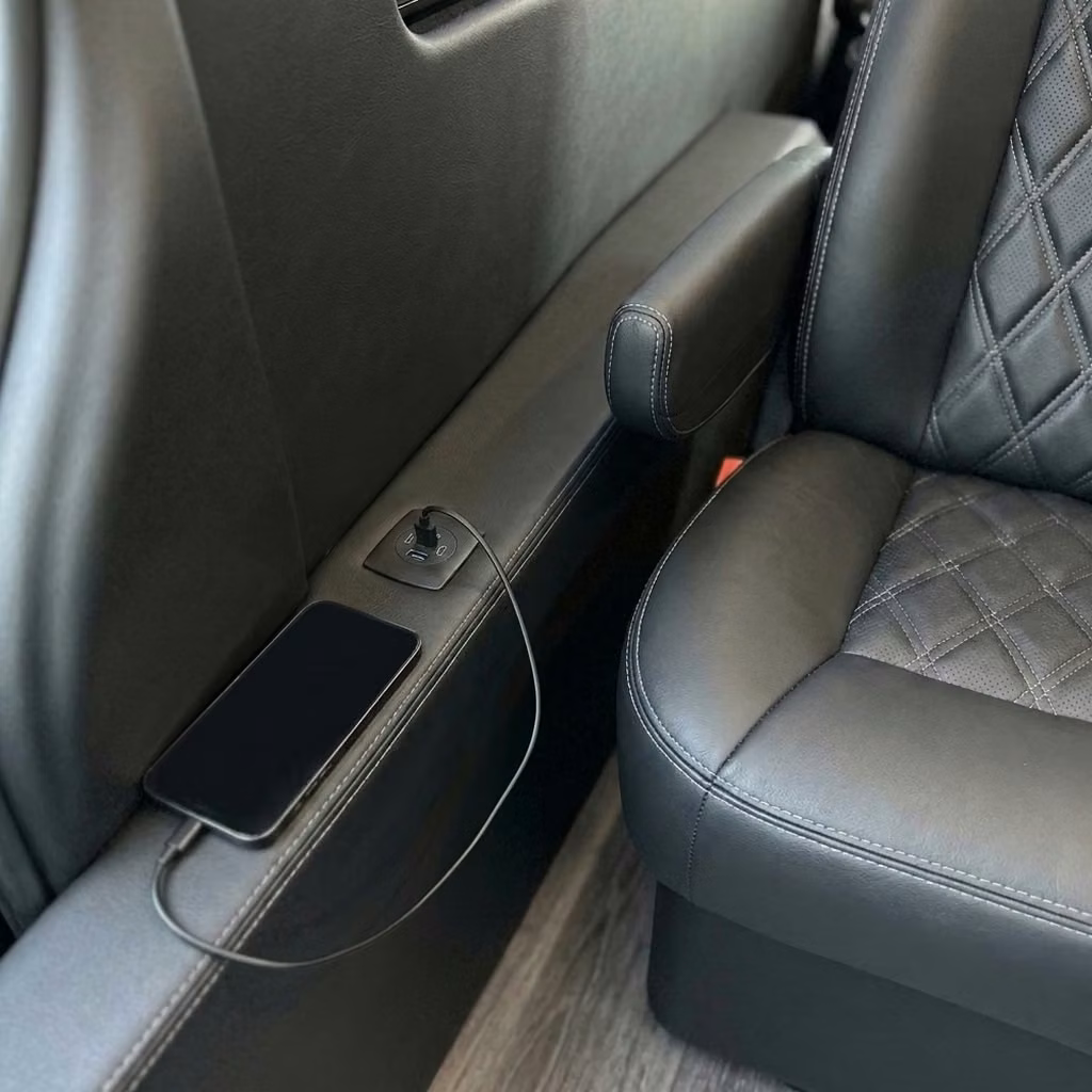 russellville sprinter van rental with driver usb charging